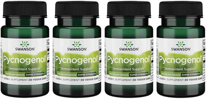 Swanson Ultra Pycnogenol Super Strength 150 mg, 30 Veg Capsules, 4 Pack