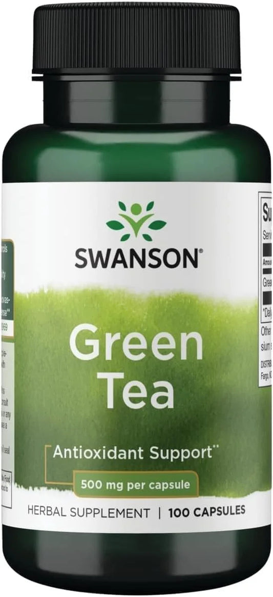 Swanson Green Tea Extract Antioxidant 500 mg, 100 Capsules