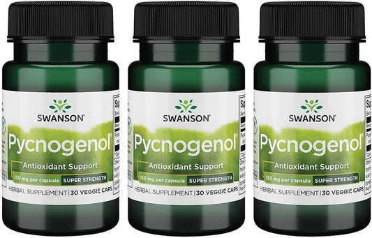 Swanson Ultra Pycnogenol Super Strength 150 mg, 30 Veg Capsules, 3 Pack