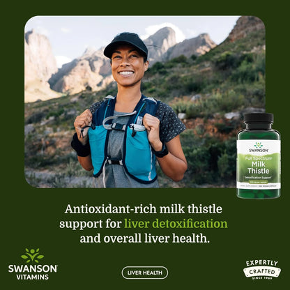 Swanson Full Spectrum Milk Thistle, 500 mg, 100 Vegan Capsules