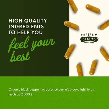 Swanson Premium Turmeric & Black Pepper Supplement, 90 Vegan Caps, 3 Pack
