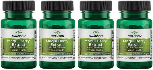 Swanson Maquibright 60 Milligrams, 30 Veg Capsules, 4 Pack