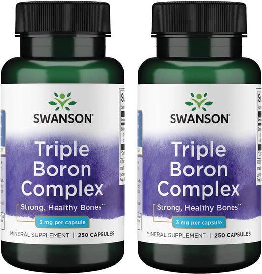 Swanson Triple Boron Complex Bone and Joint Health, 250 Caps, 2 Pk