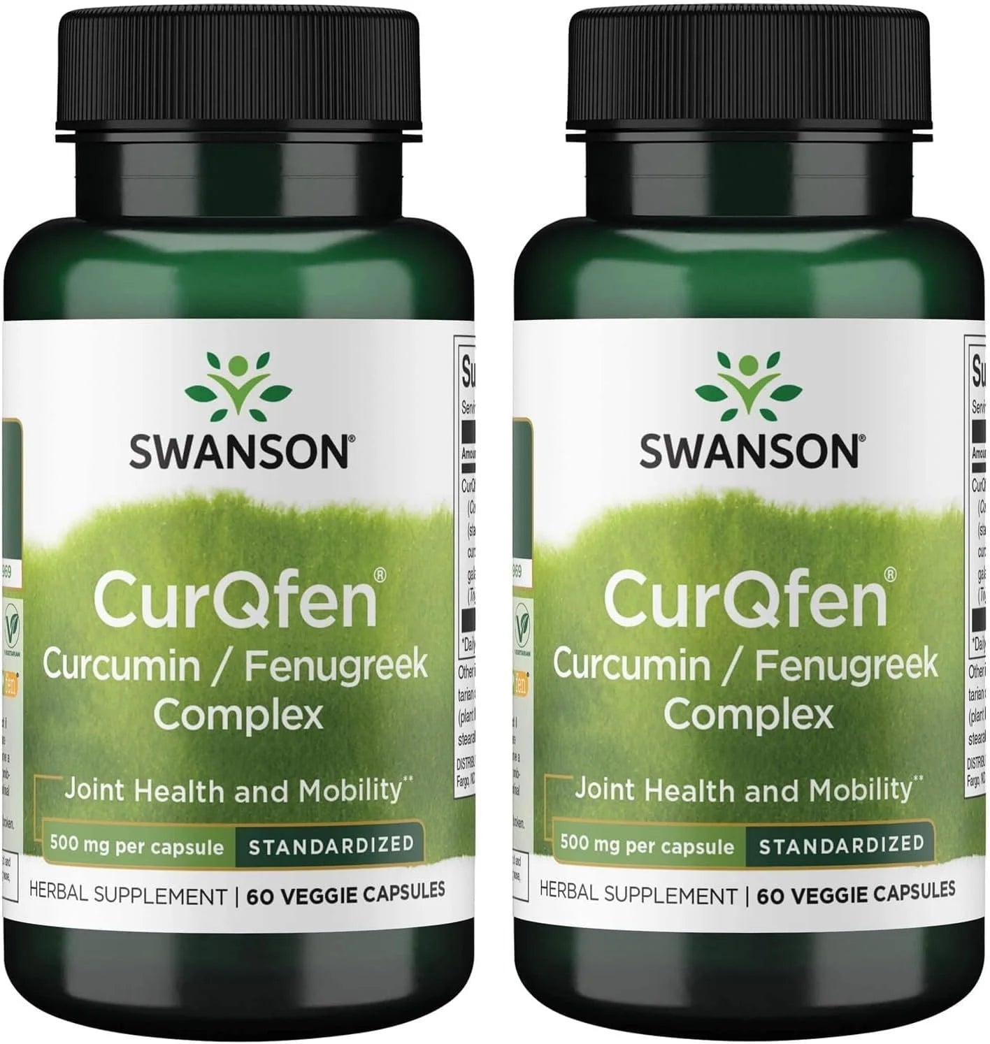 Swanson Controlled Release Curqfen Curcumin/Fenugreek, 60 Caps, 2 Pk