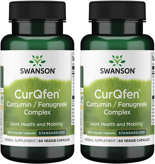 Swanson Controlled Release Curqfen Curcumin/Fenugreek, 60 Caps, 2 Pk