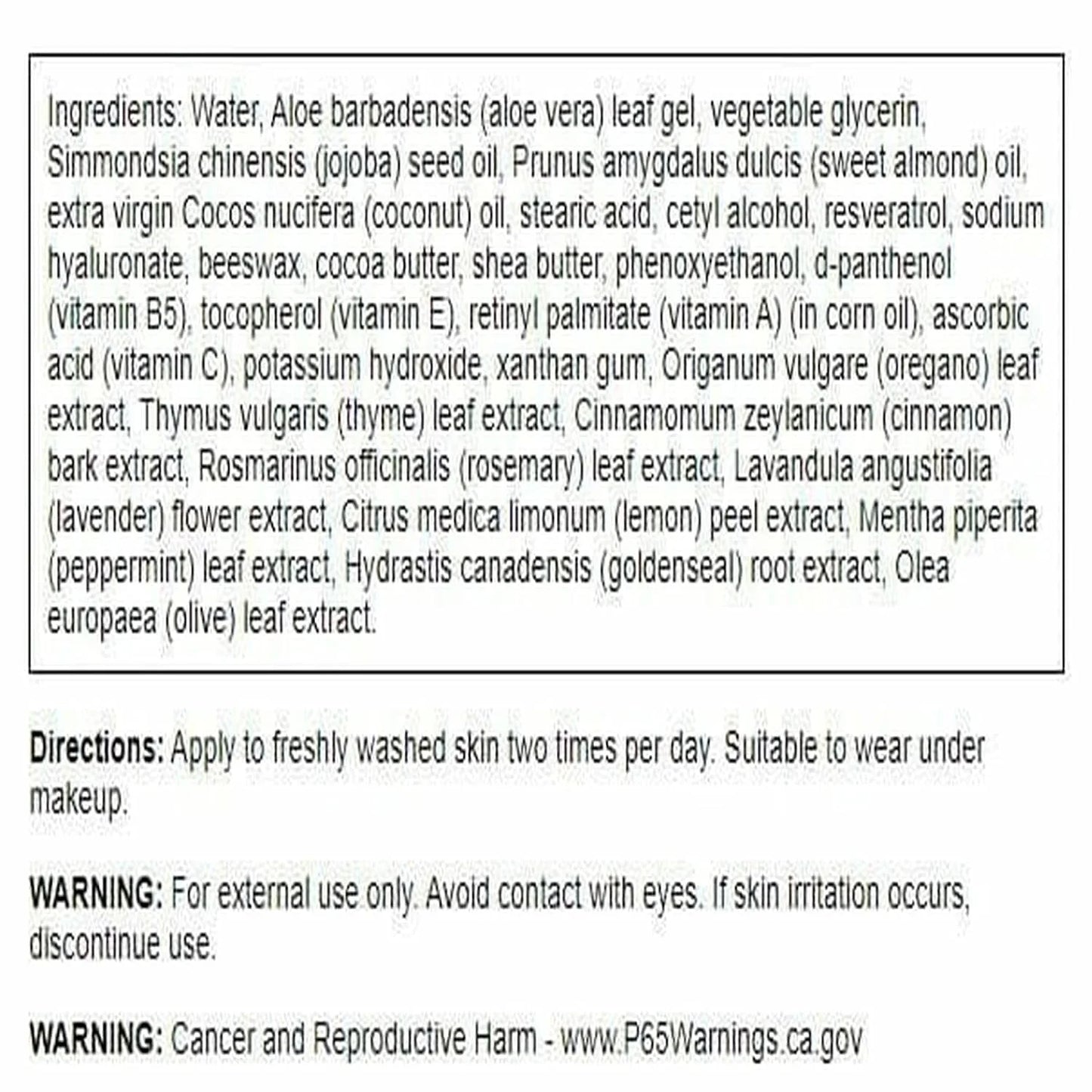 Swanson Resveratrol Wrinkle Cream with Hyaluronic Acid, 2 fl oz (59 ml)