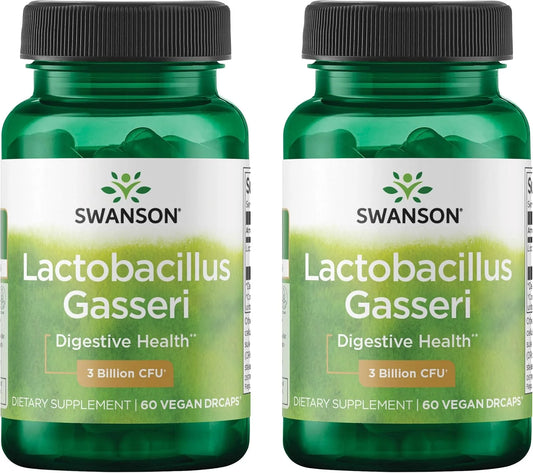 Swanson Lactobacillus Gasseri Probiotic, 3 Billion CFU, 60 Veg Caps, 2 Pk