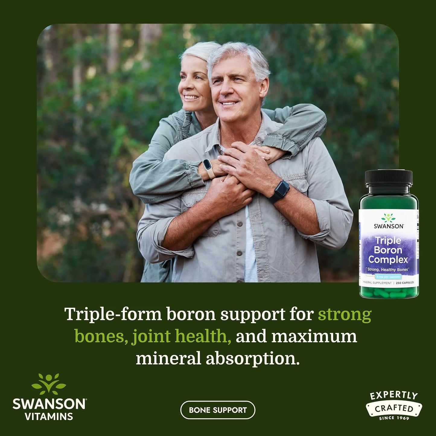 Swanson Triple Boron Complex Bone and Joint Supplement, 250 Capsules