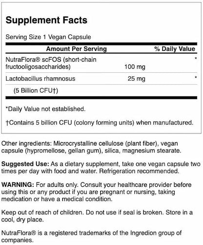 Swanson Lactobacillus Rhamnosus, 5 Billion CFU, 60 Veggie Caps, 4 Pack
