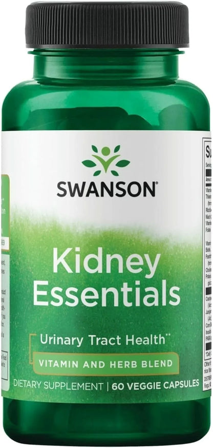 Swanson Kidney Essentials Urinary Support, 60 Veg Capsules