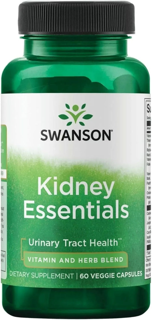 Swanson Kidney Essentials Urinary Support, 60 Veg Capsules